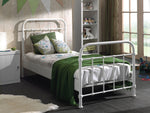 VIPACK - Lit NEW YORK 90 X 200 Cm - Blanc