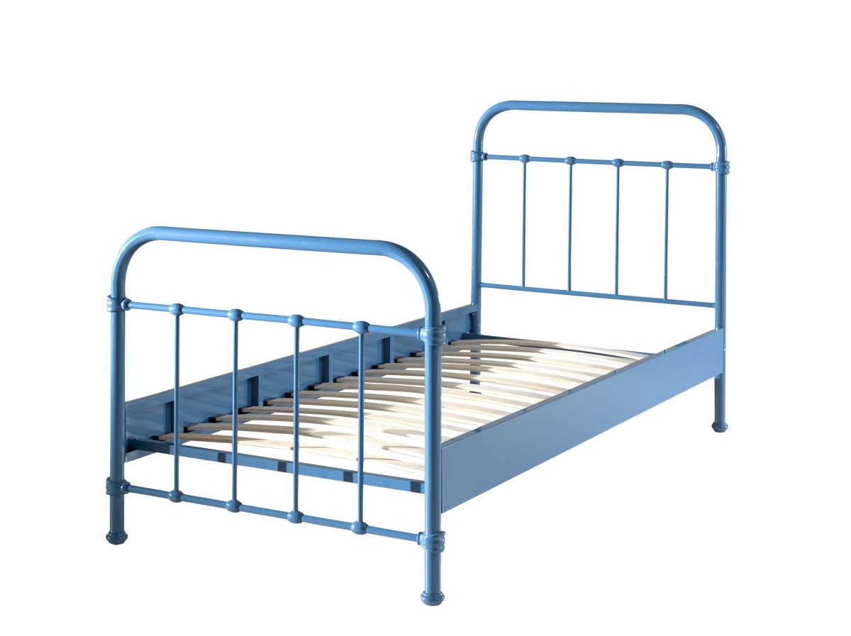 VIPACK - Lit NEW YORK 90 X 200 Cm - Bleu