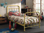 VIPACK - Lit NEW YORK 90 X 200 Cm - Jaune