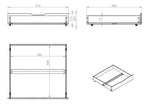 VIPACK - Lit Superposé (H 140cm) PINO 90 x 200 cm Naturel