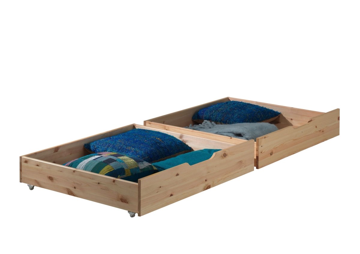 VIPACK - Lit Superposé (H 140cm) PINO 90 x 200 cm Naturel