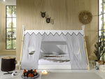 VIPACK - Lit TIPI 90x200cm Blanc + Matelas Basic Cool 10x90x200cm