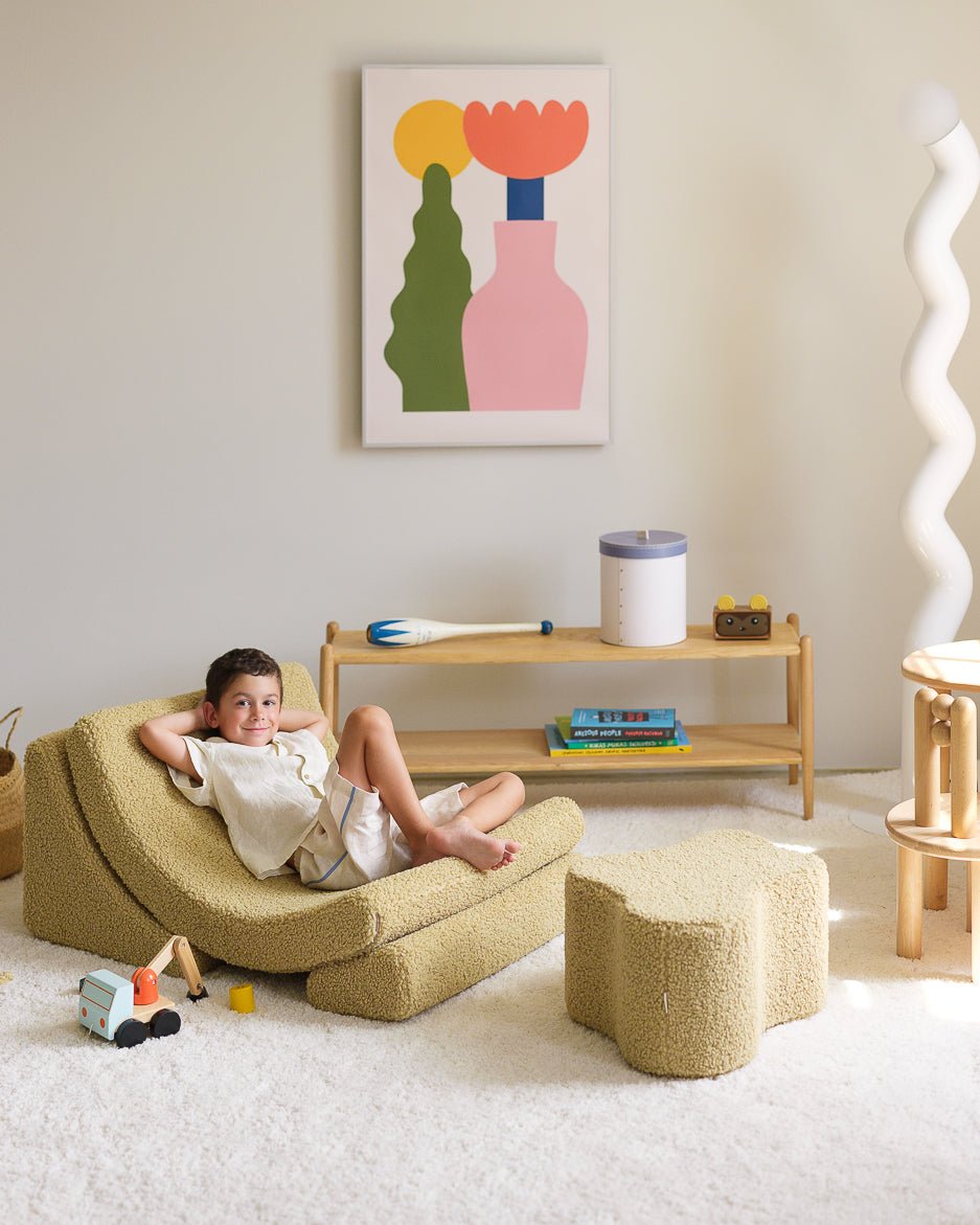 WIGIWAMA - Chaise Lune Molletonné - Matcha