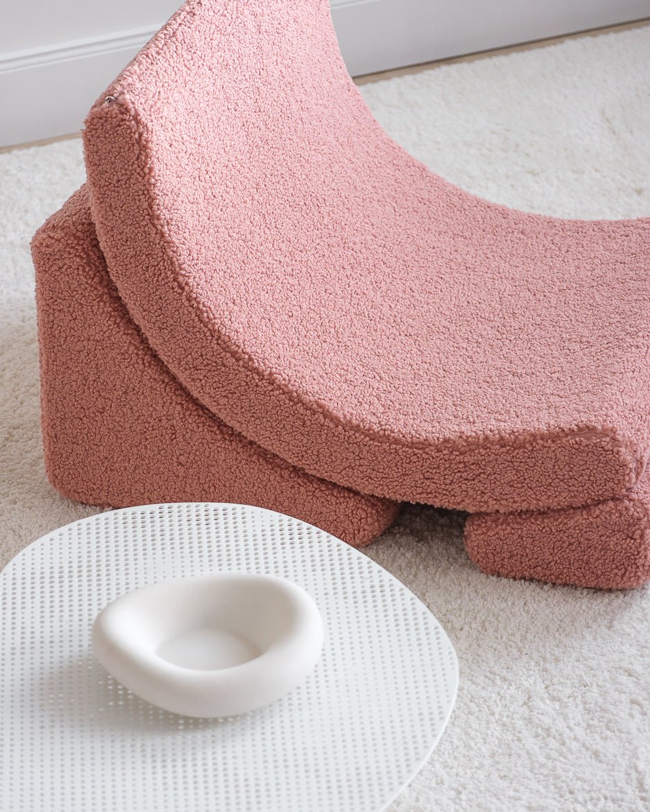 WIGIWAMA - Chaise Lune Molletonné - Rose Goyave