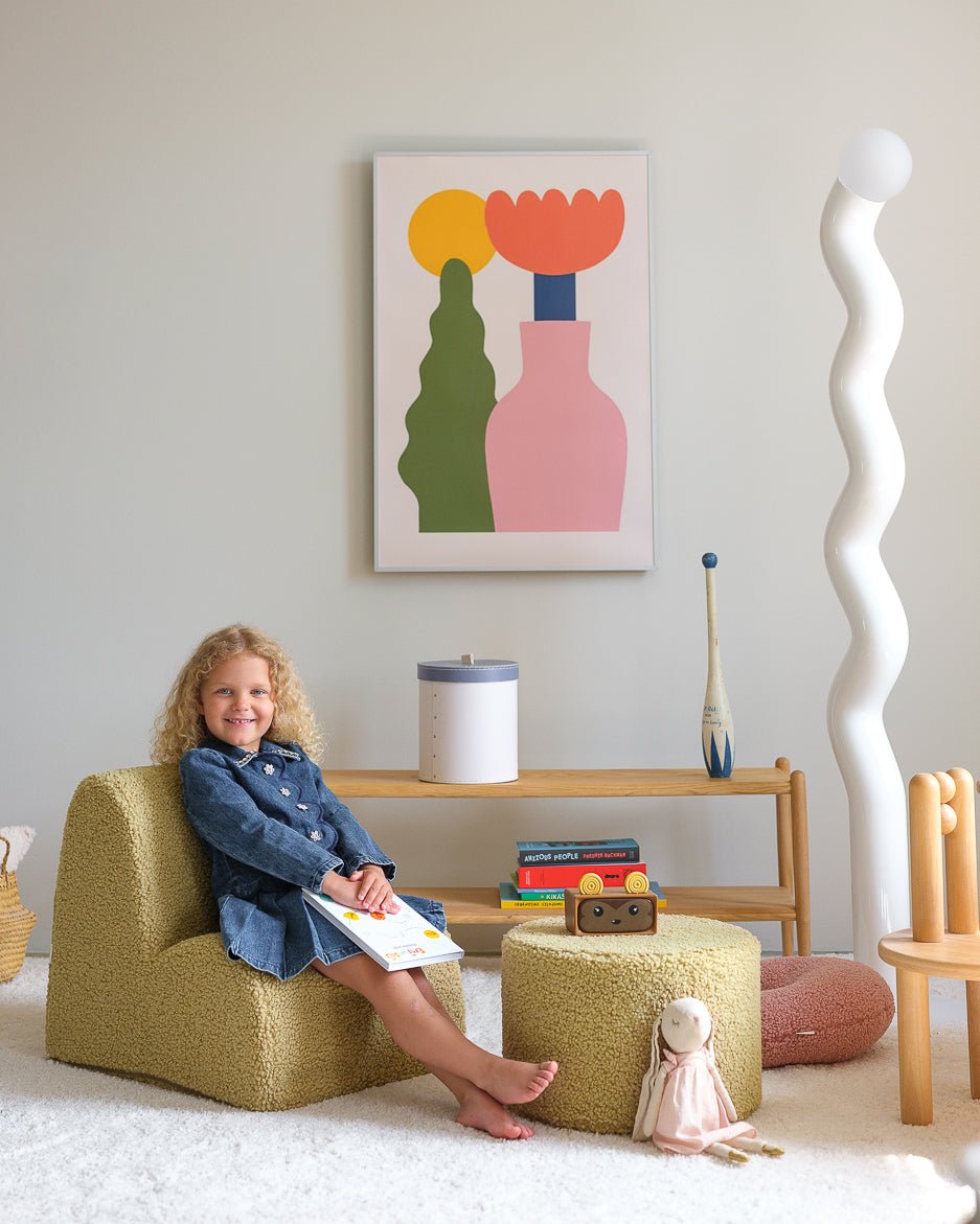 WIGIWAMA - Chaise Nuage Molletonné - Matcha