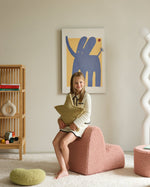 WIGIWAMA - Chaise Nuage Molletonné - Rose Goyave