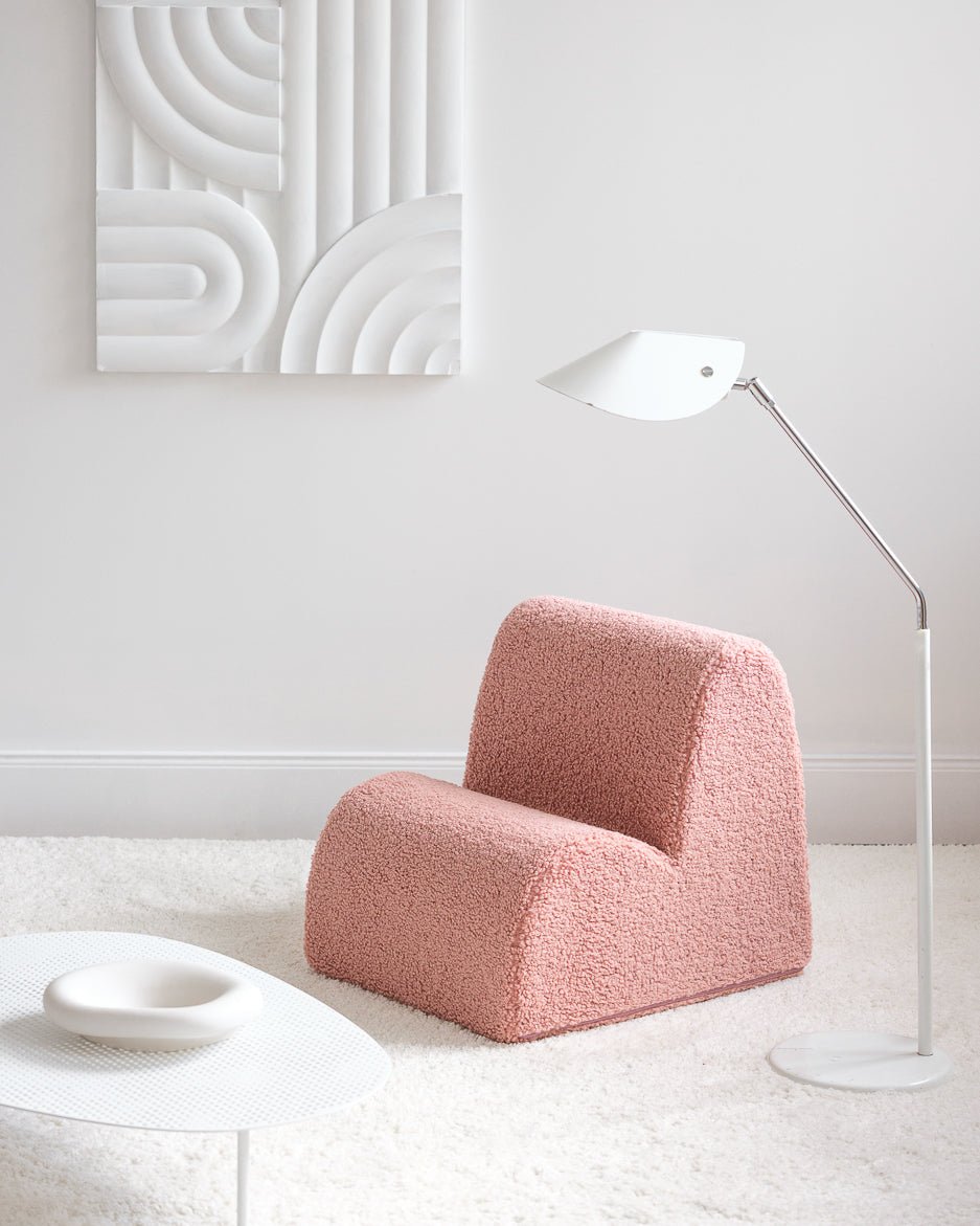 WIGIWAMA - Chaise Nuage Molletonné - Rose Goyave