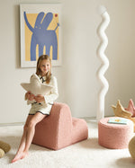 WIGIWAMA - Chaise Nuage Molletonné - Rose Goyave