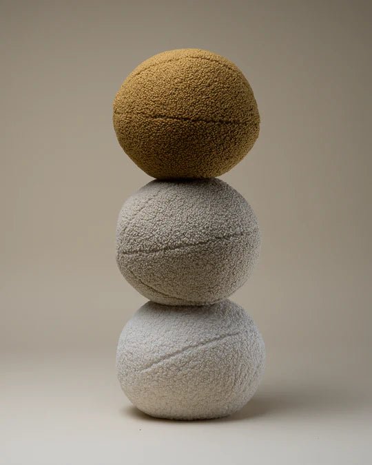 WIGIWAMA - Coussin Boule Molletonné - Biscuit