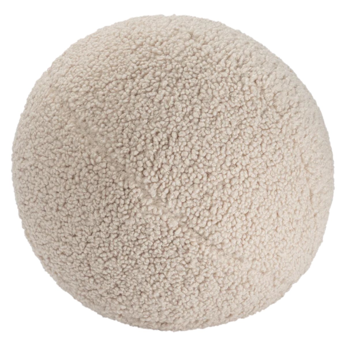 WIGIWAMA - Coussin Boule Molletonné - Biscuit