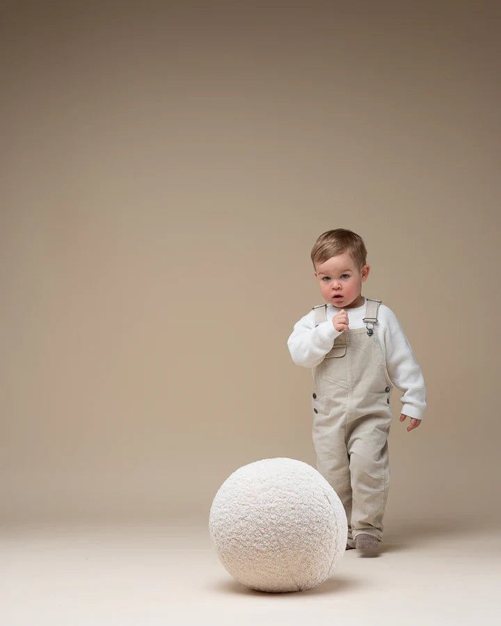WIGIWAMA - Coussin Boule Molletonné - Blanc Crème