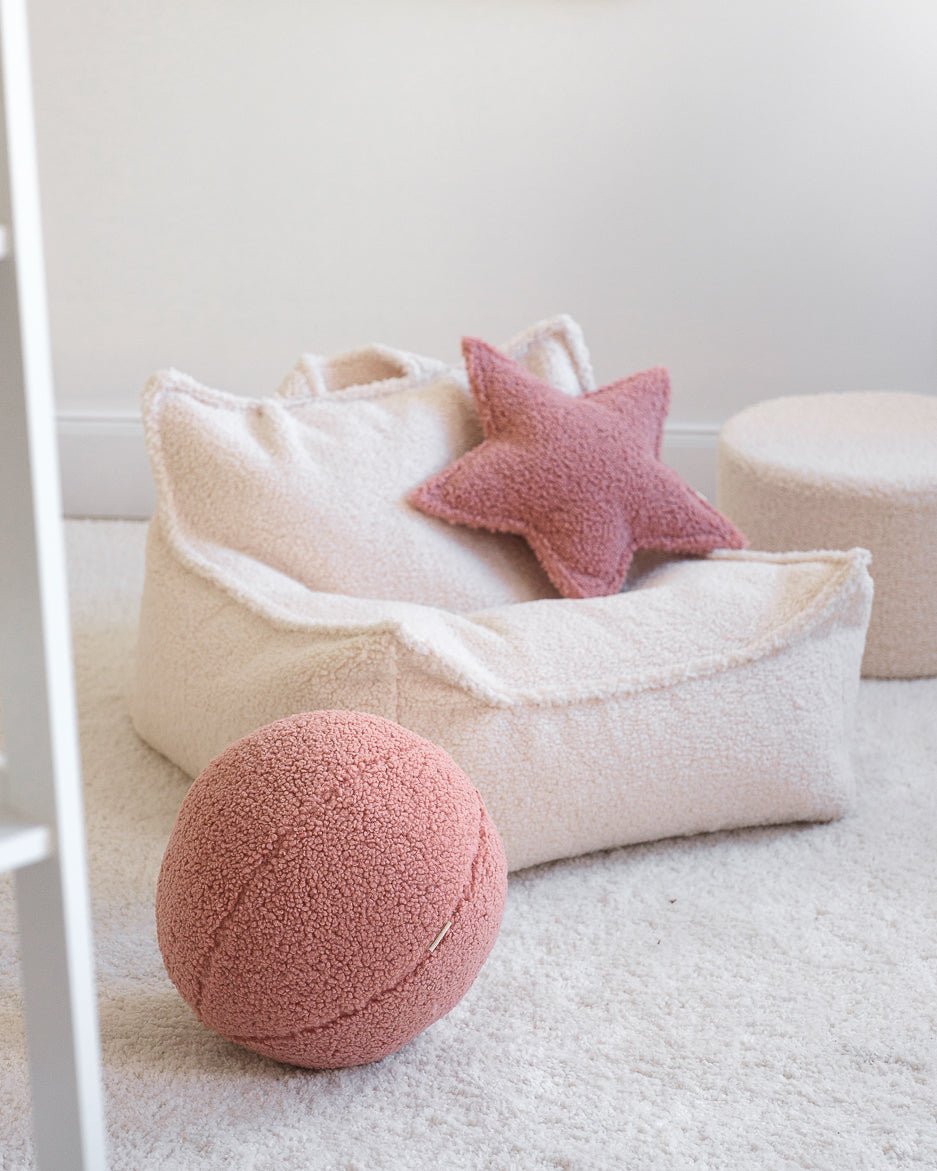 WIGIWAMA - Coussin Boule Molletonné - Goyave