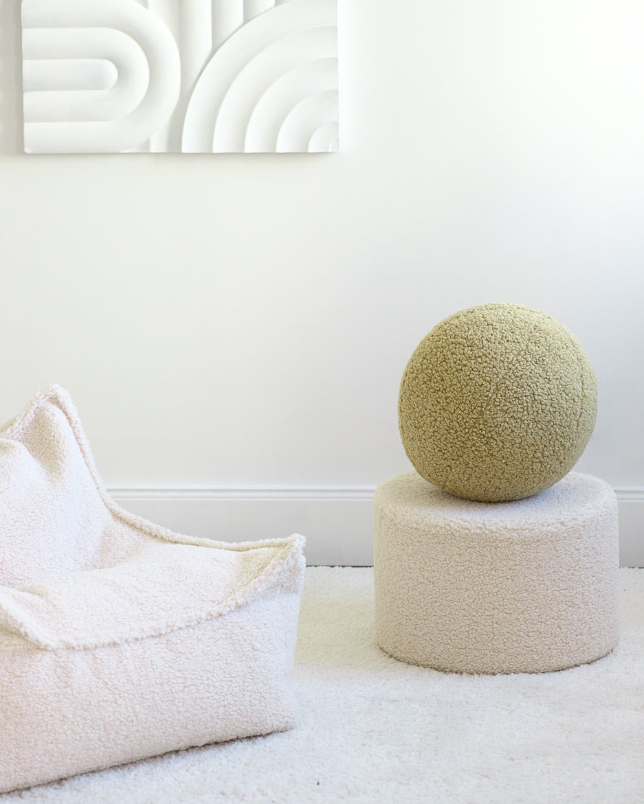 WIGIWAMA - Coussin Boule Molletonné - Matcha