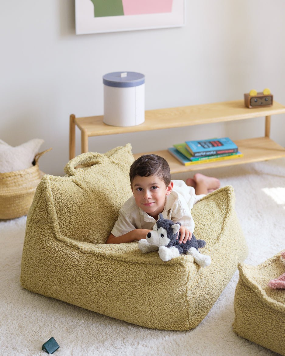 WIGIWAMA - Fauteuil Pouf Molletonné - Matcha