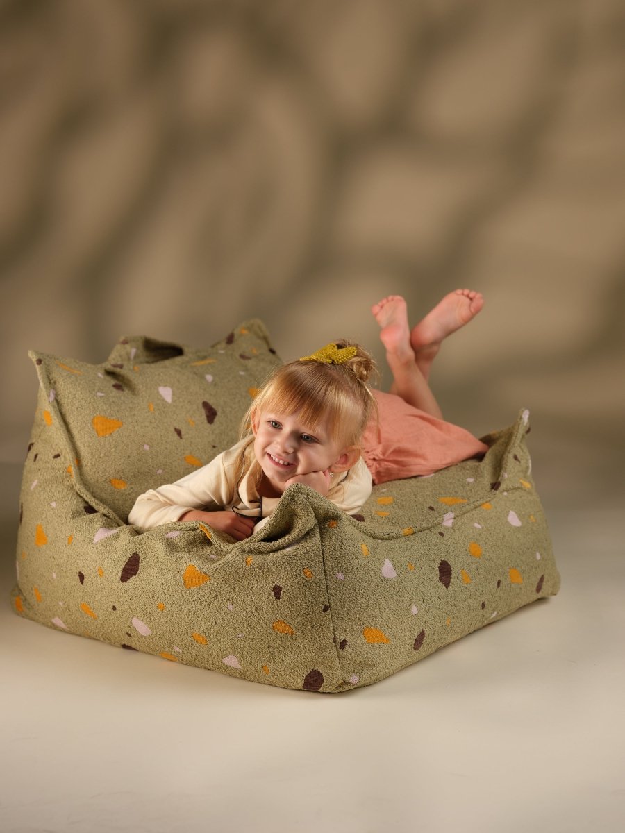 WIGIWAMA - Fauteuil Pouf Terrazzo - Mousse