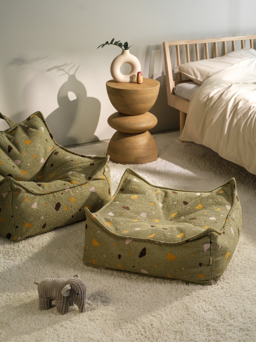 WIGIWAMA - Fauteuil Pouf Terrazzo - Mousse