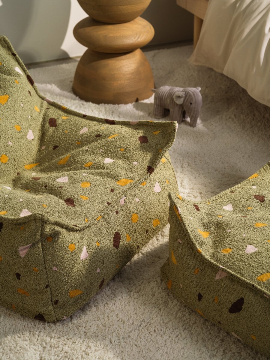 WIGIWAMA - Fauteuil Pouf Terrazzo - Mousse