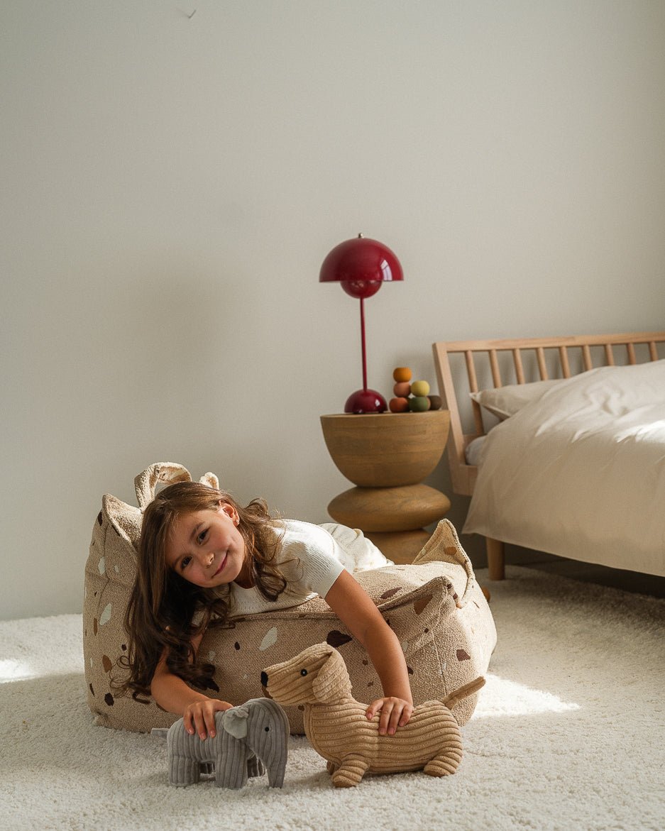 WIGIWAMA - Fauteuil Pouf Terrazzo - Sable