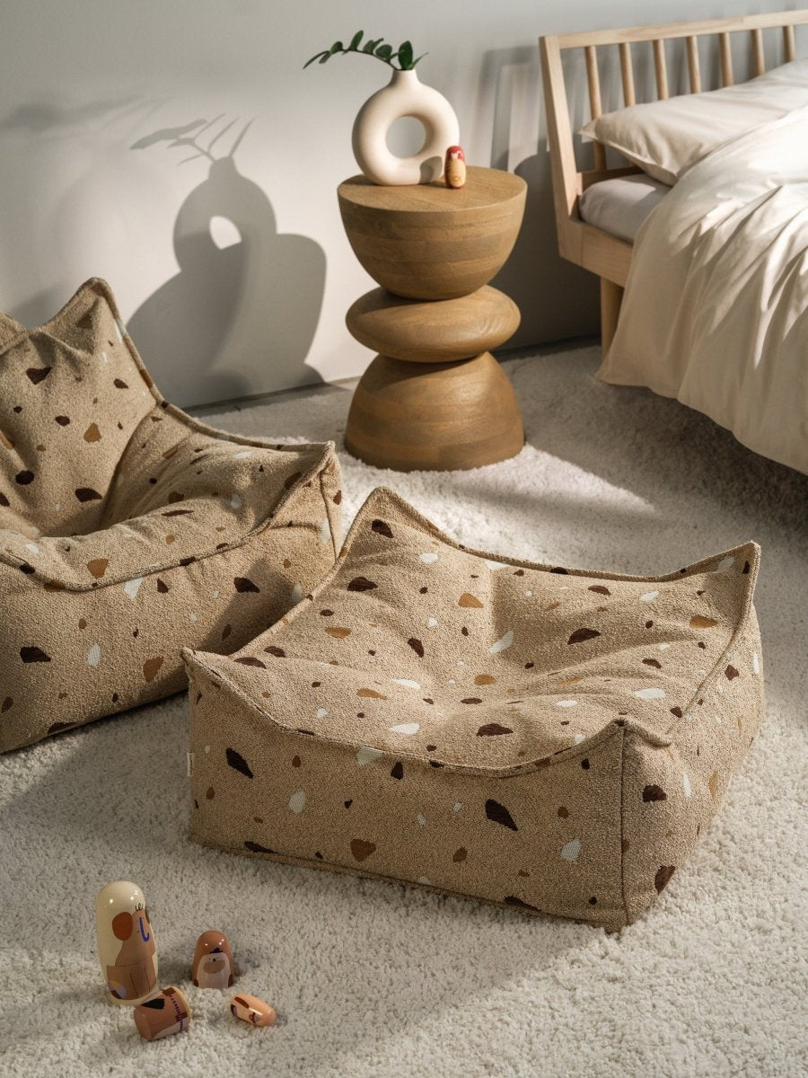 WIGIWAMA - Fauteuil Pouf Terrazzo - Sable