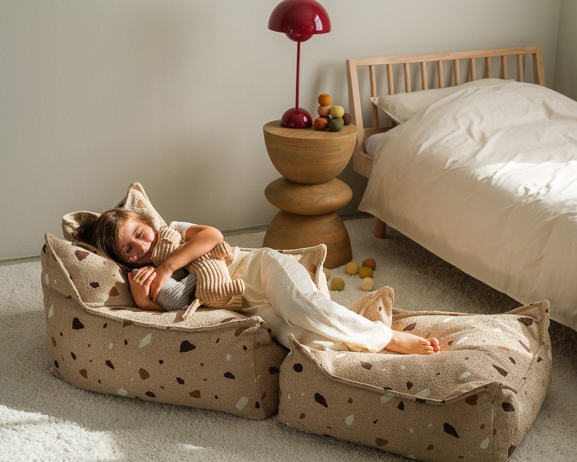 WIGIWAMA - Fauteuil Pouf Terrazzo - Sable