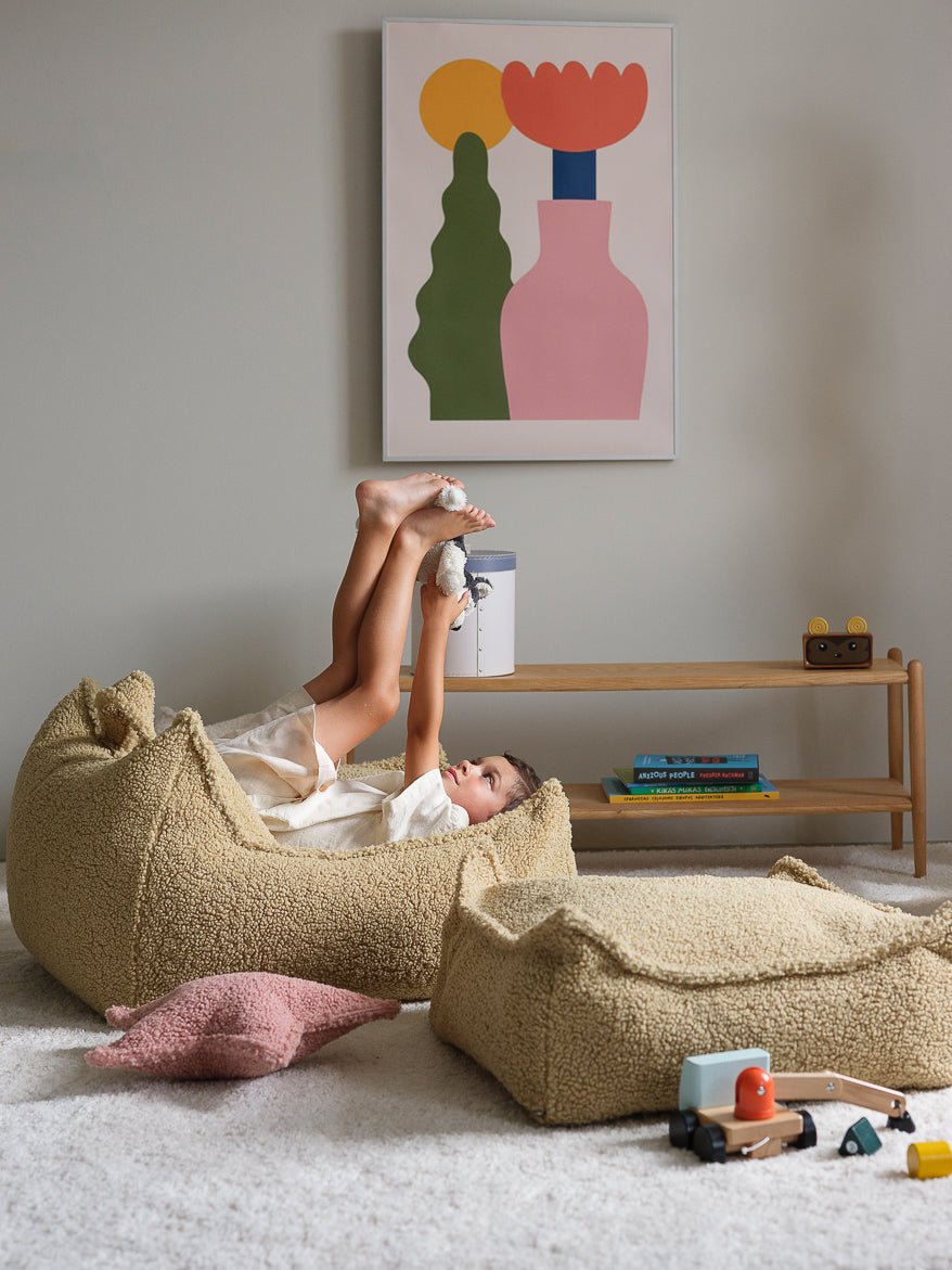 WIGIWAMA - Pouf Carré Molletonné - Matcha