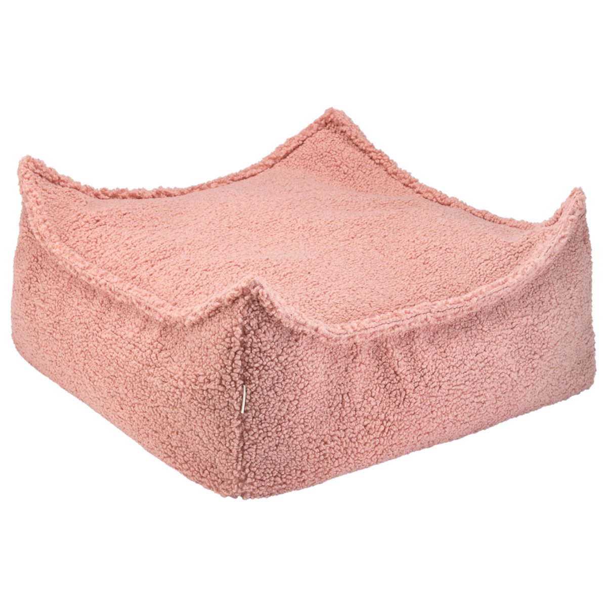 WIGIWAMA - Pouf Carré Molletonné - Rose Goyave