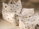 WIGIWAMA - Pouf Carré Terrazzo - Marbre