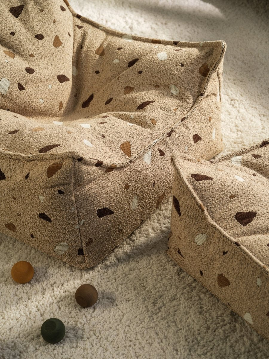 WIGIWAMA - Pouf Carré Terrazzo - Sable