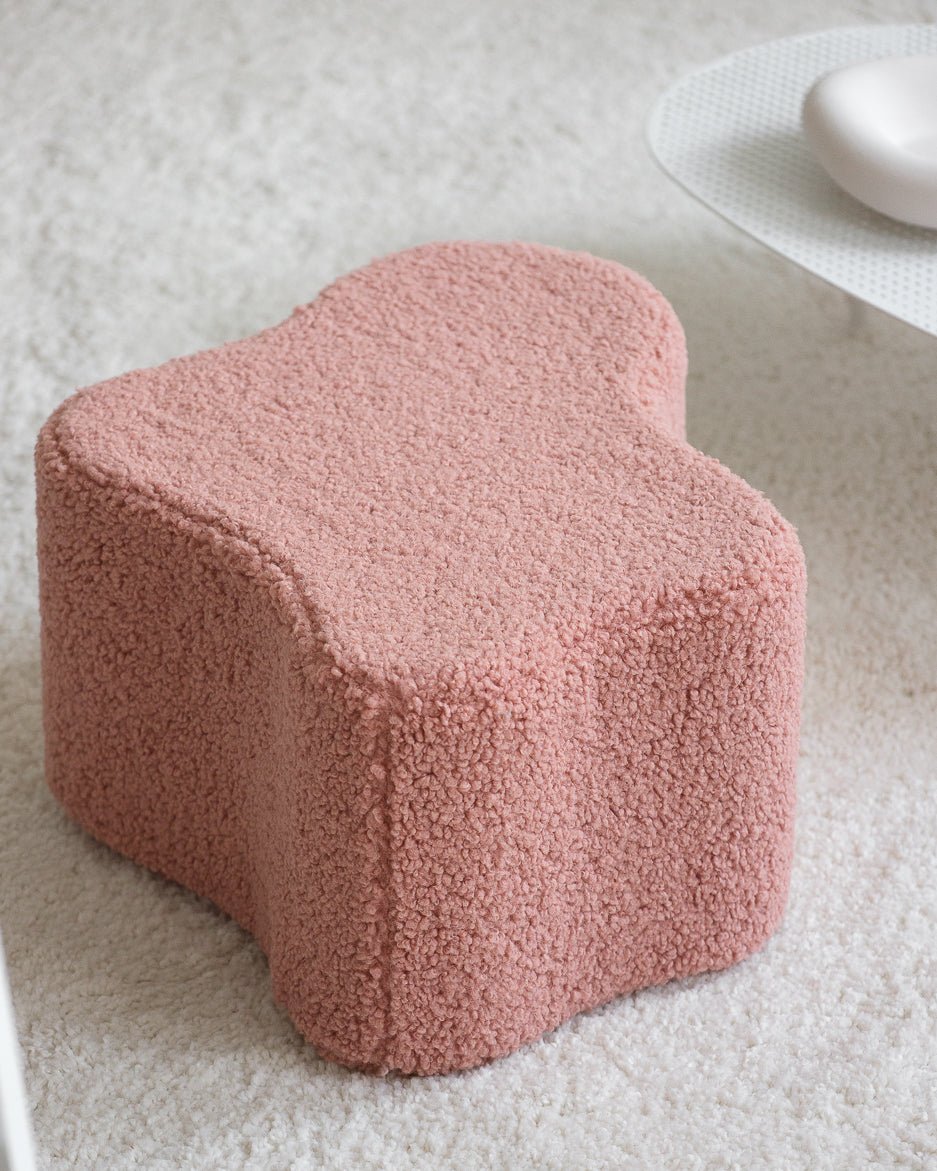 WIGIWAMA - Pouf Nuage Molletonné - Rose Goyave