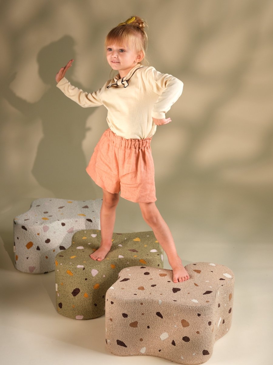 WIGIWAMA - Pouf Nuage Terrazzo - Marbre