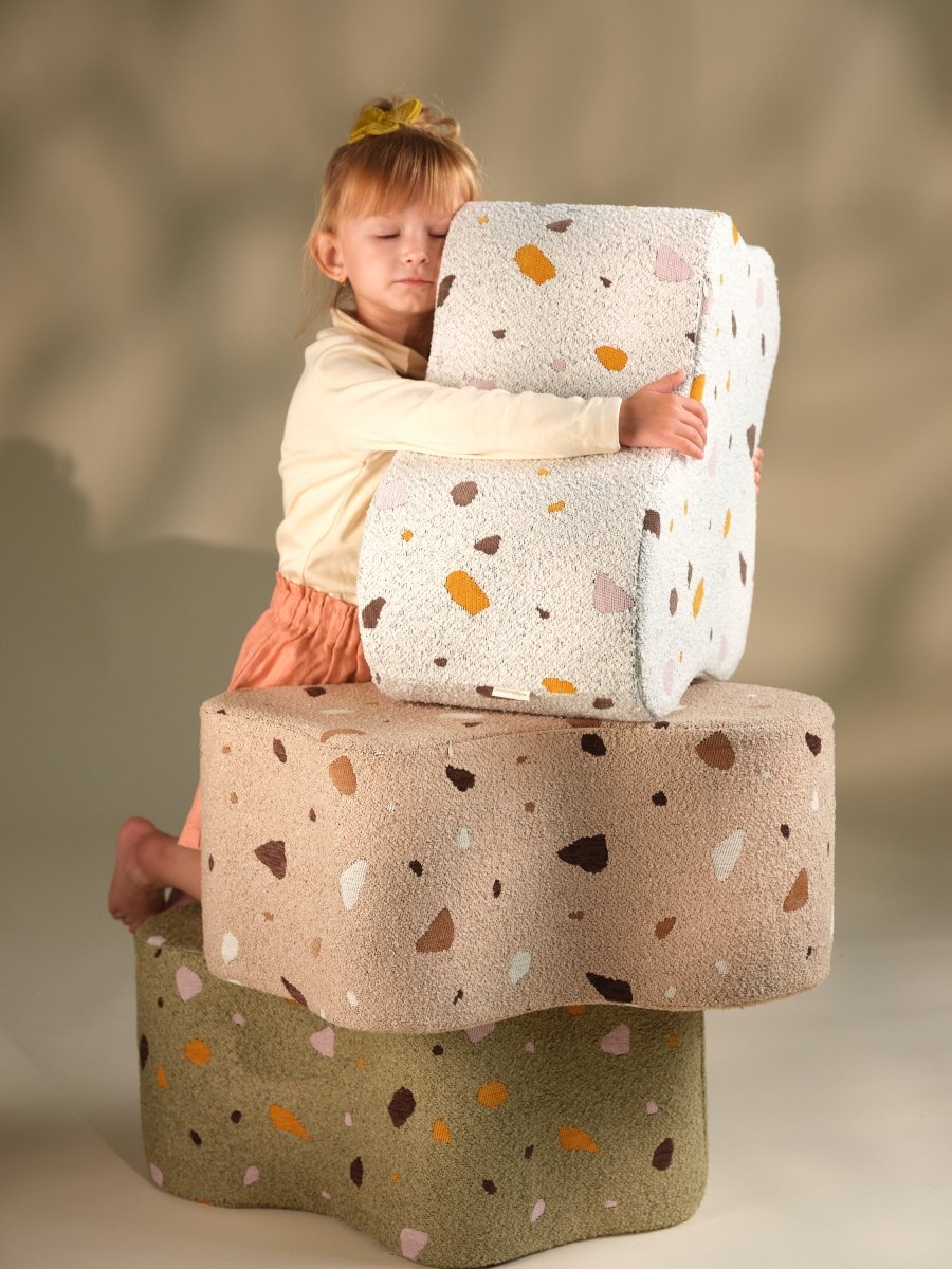 WIGIWAMA - Pouf Nuage Terrazzo - Marbre