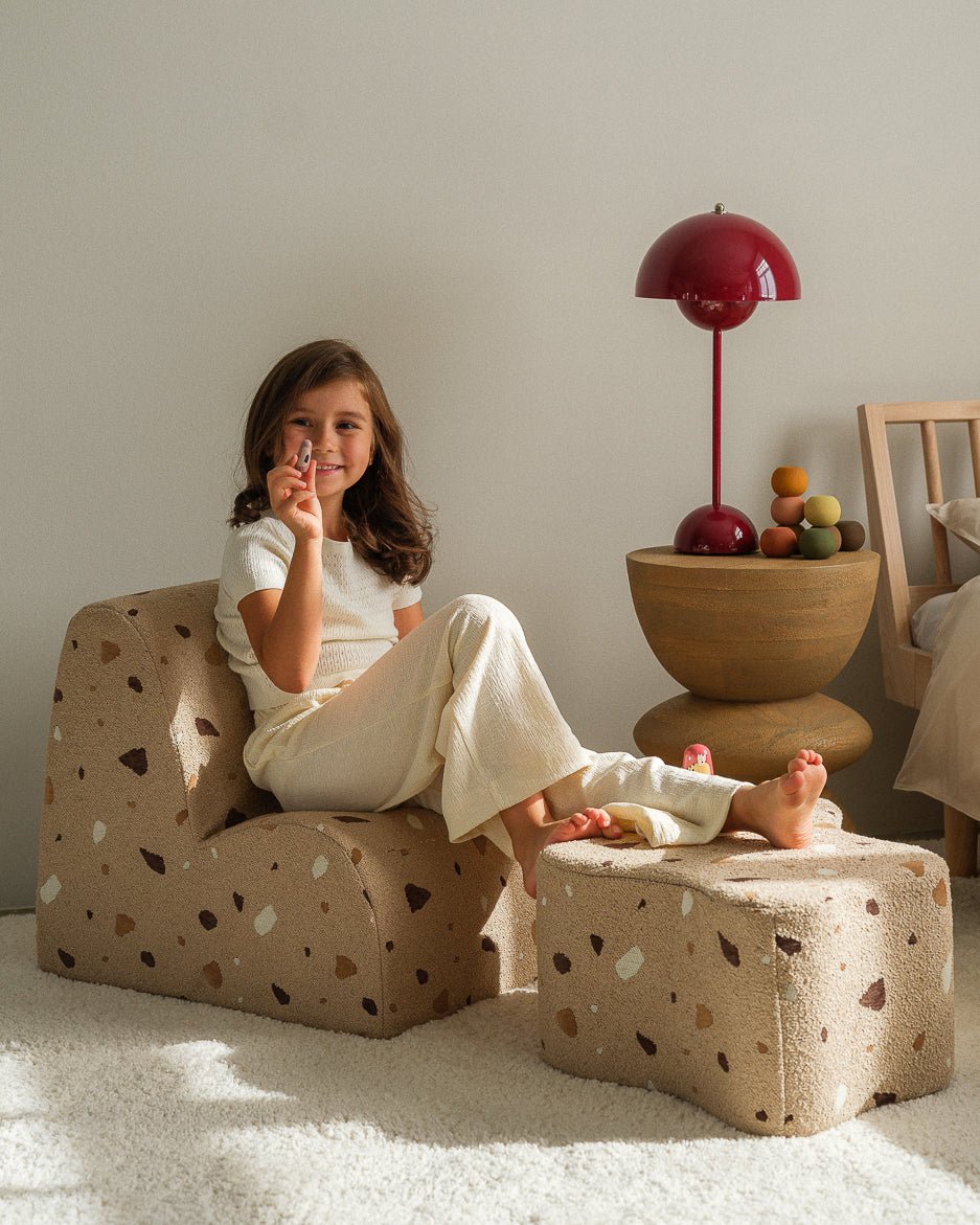 WIGIWAMA - Pouf Nuage Terrazzo - Sable