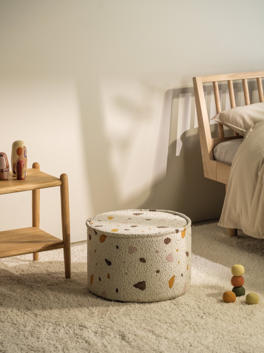 WIGIWAMA - Pouf Terrazzo - Marbre