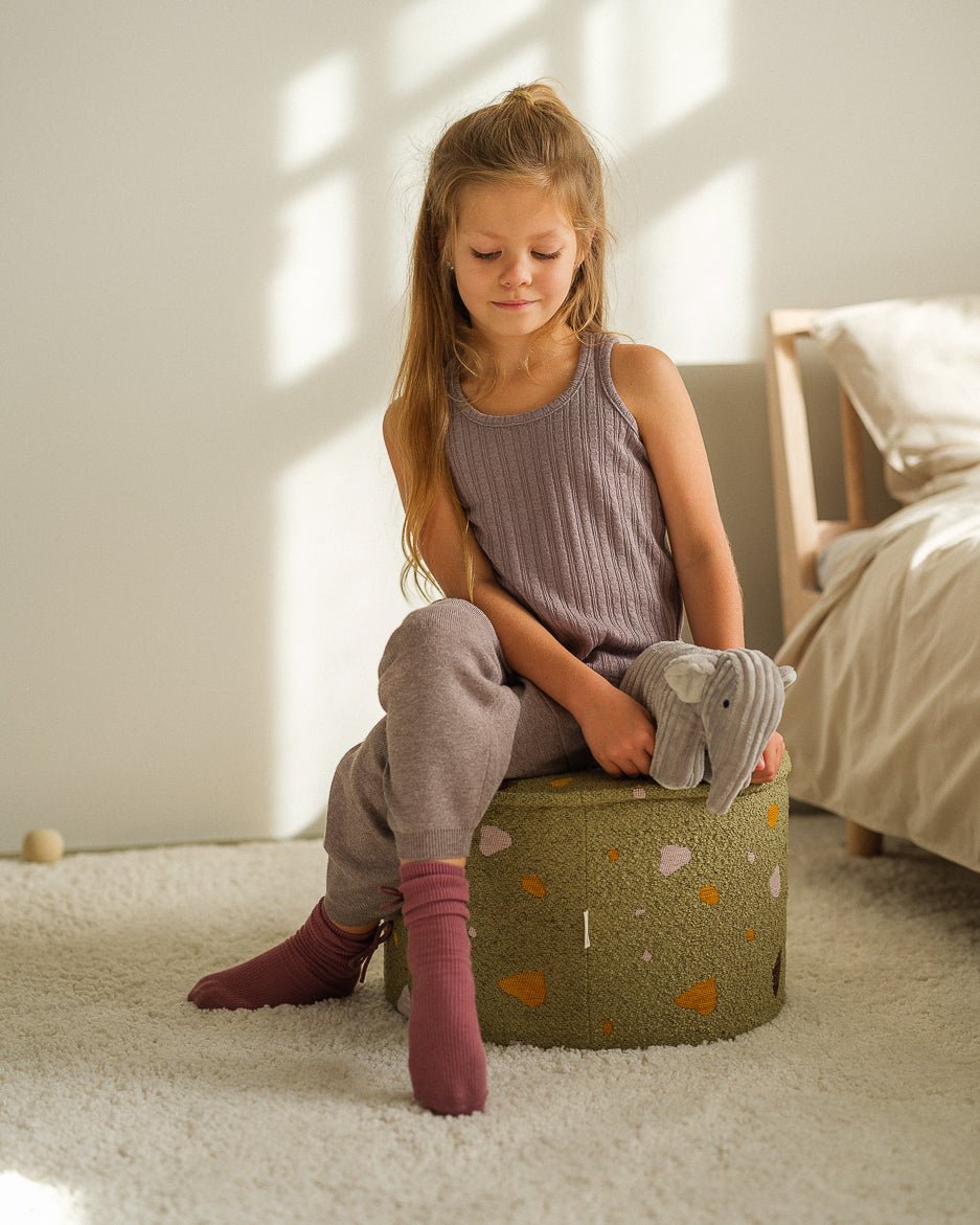 WIGIWAMA - Pouf Terrazzo - Mousse