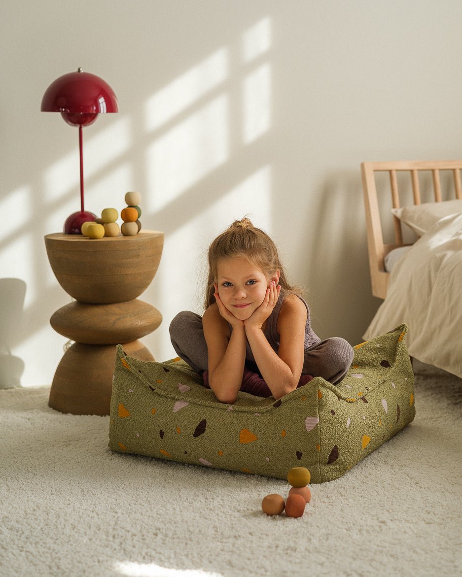 WIGIWAMA - Repose - pieds Carré Terrazzo - Mousse