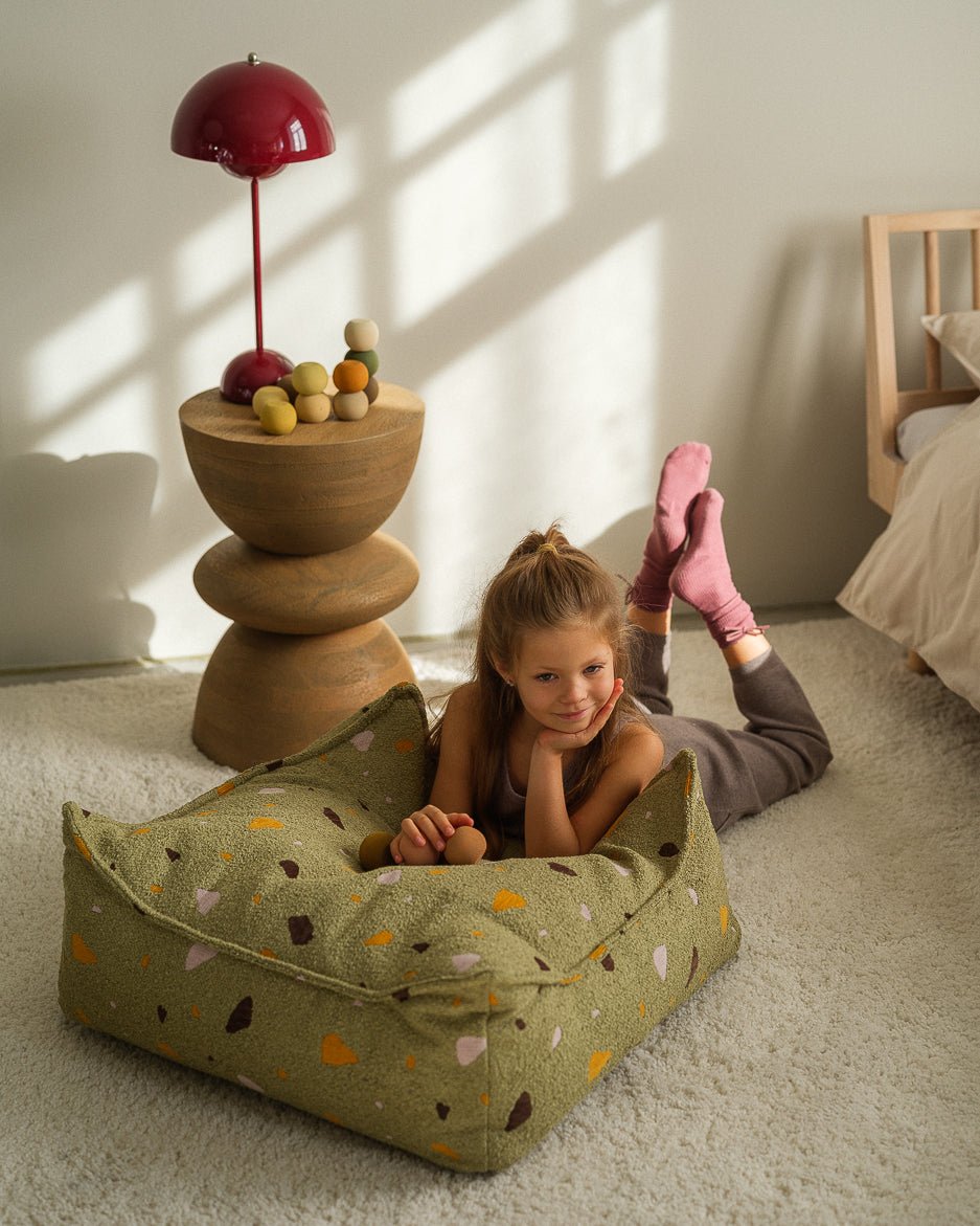 WIGIWAMA - Repose - pieds Carré Terrazzo - Mousse