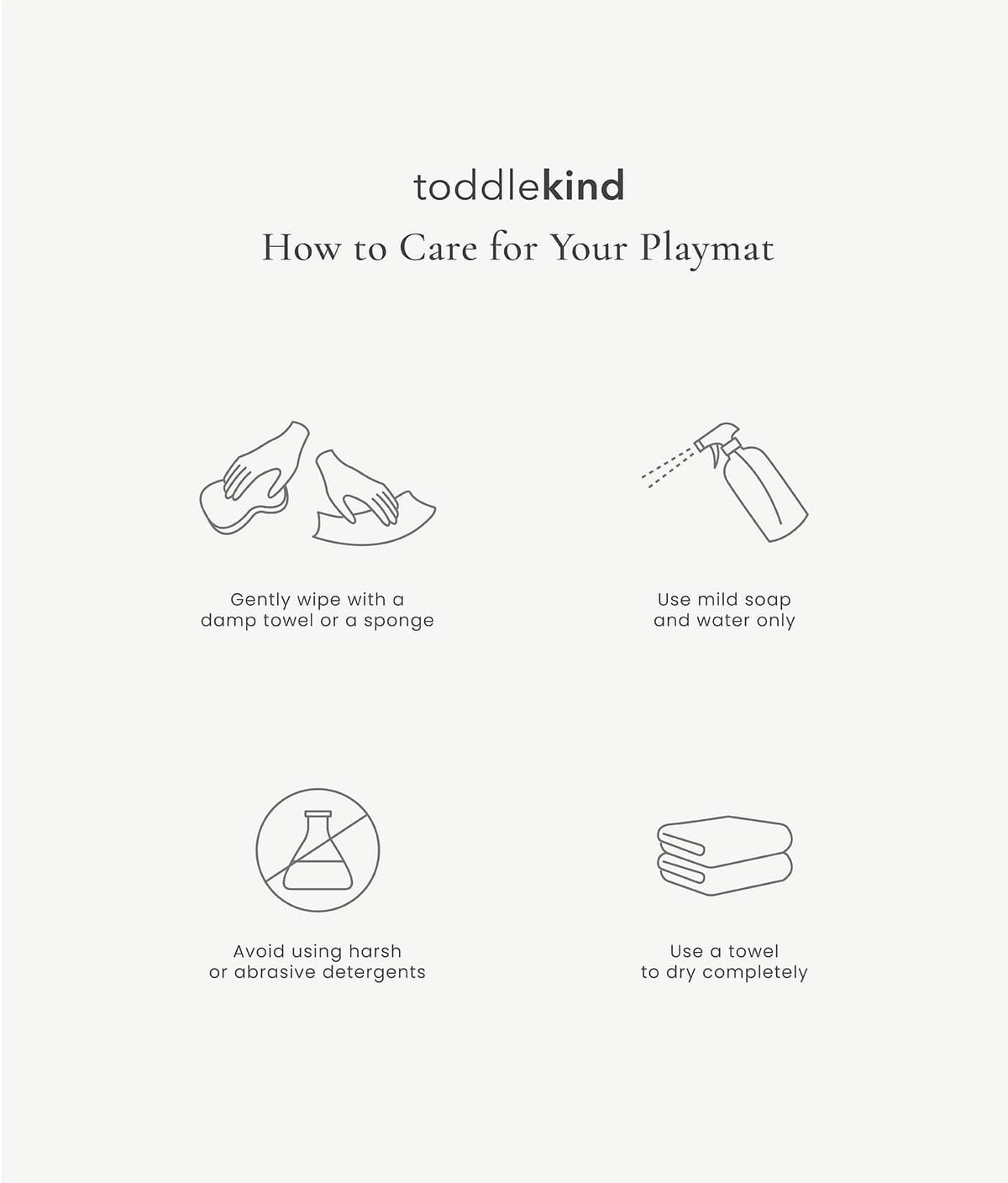 TODDLEKIND - Tapis de Jeu Bébé Tulum - Stone