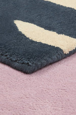 BLEUU - STUDIO - Tapis Enfant Elephant Marine 100 x 130 Cm