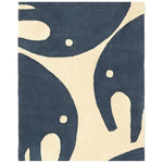 BLEUU - STUDIO - Tapis Enfant Elephant Marine 120 x 170 Cm