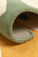 BLEUU - STUDIO - Tapis Enfant Forêt Abricot 100 x 130 Cm