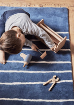 BLEUU - STUDIO - Tapis Enfant Marin Marine 100 x 130 Cm