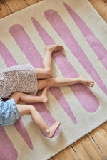 BLEUU - STUDIO - Tapis Enfant Mikado Rose 120 x 170 Cm