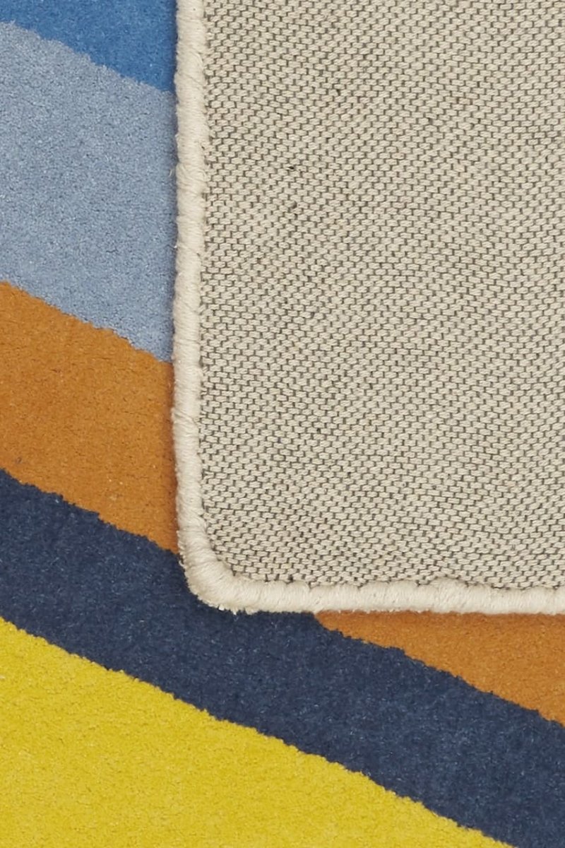 BLEUU - STUDIO - Tapis Enfant Sunset Bleu 100 x 130 Cm