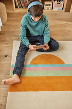 BLEUU - STUDIO - Tapis Enfant Sunset Orange 120 x 170 Cm