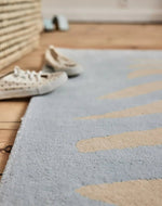 BLEUU - STUDIO - Tapis Enfant Zebre Bleu 100 x 130 Cm