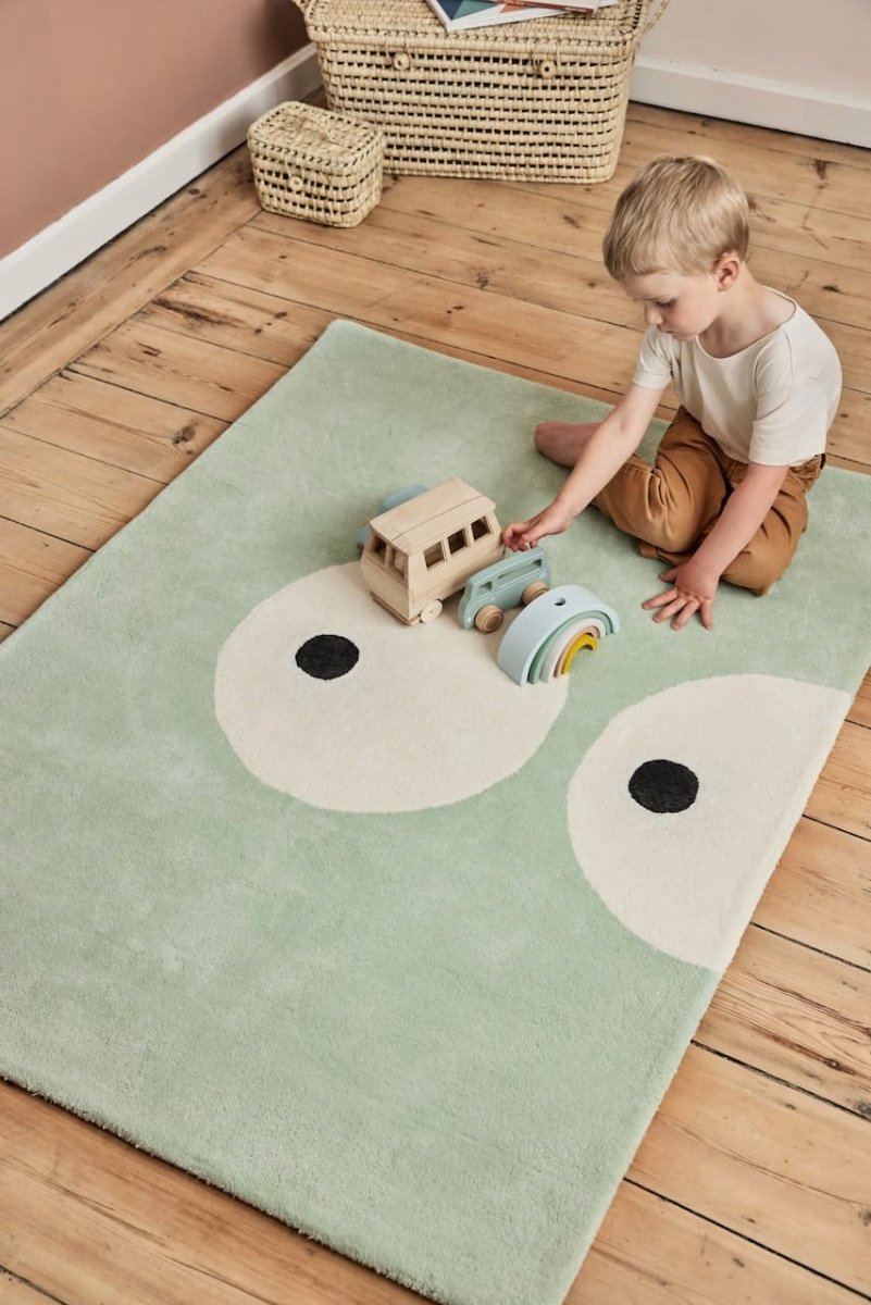 BLEUU - STUDIO - Tapis Enfant Zoeils Lilas 100 x 130 Cm