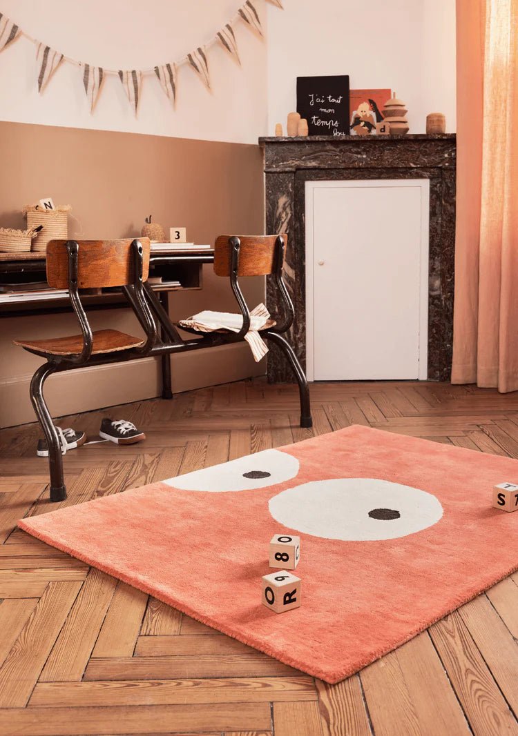 BLEUU - STUDIO - Tapis Enfant Zoeils Terracotta 120 x 170 Cm