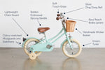 BOBBIN BIKES - Vélo Enfant Gingersnap 12" - Vert Pâle