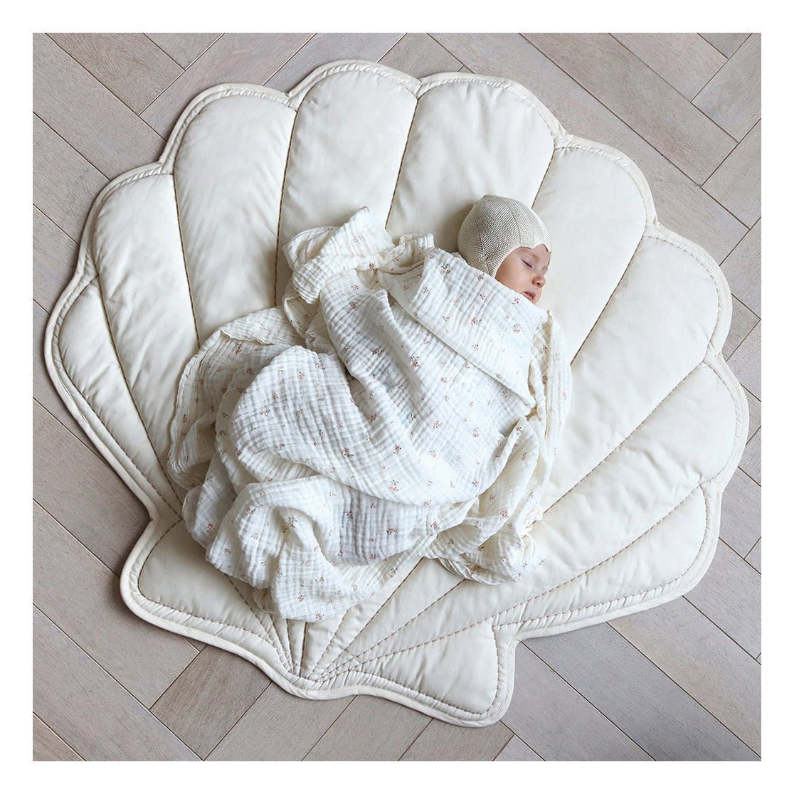 CAM CAM - Tapis De Jeu Coquillage - Blanc Cassé