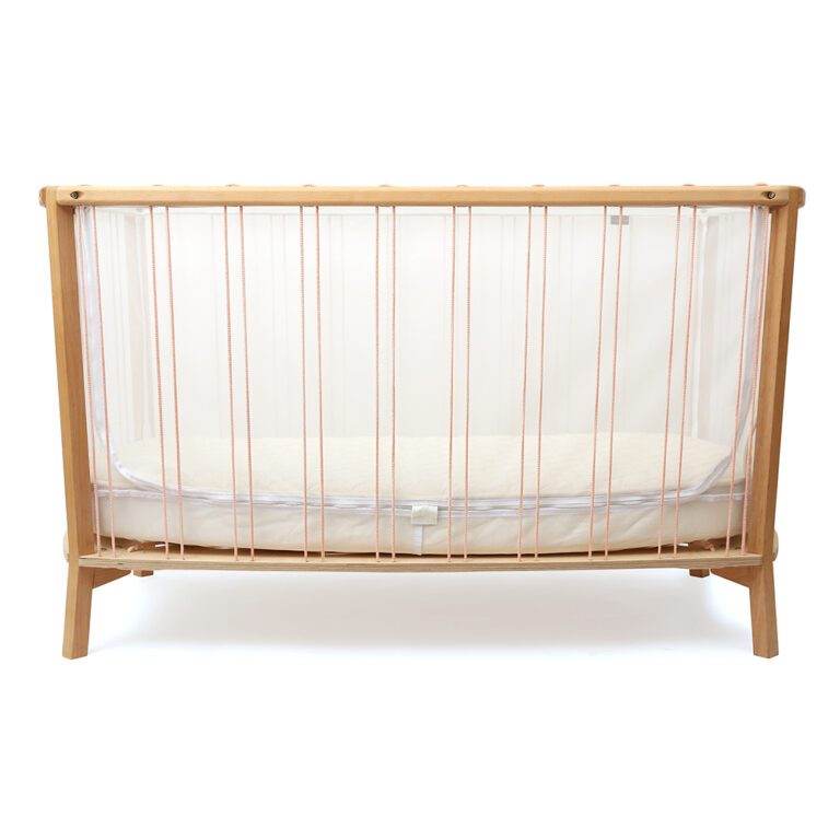CHARLIE CRANE - Lit KIMI 120 Avec Matelas Coco Naturel + Surmatelas + Lacets Bois De Rose